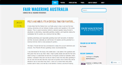 Desktop Screenshot of fairwageringaustralia.com