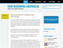 Tablet Screenshot of fairwageringaustralia.com